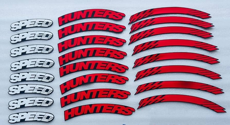 Speed Hunter Tyre Stickers | Universal Car Styling