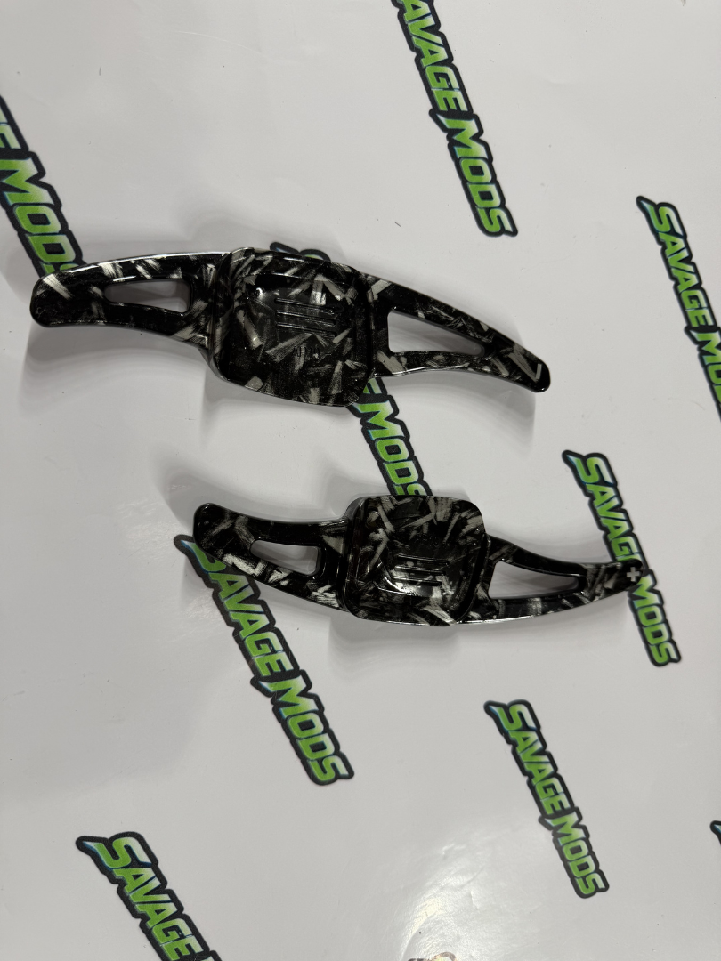 Volkswagen Virtus Carbon Paddle Shifter Extensions | Forged Carbon ABS