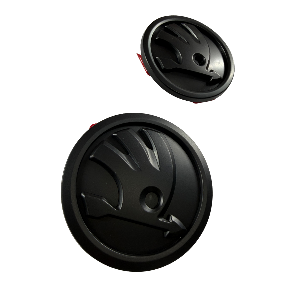 Skoda Replacement Logo Set | Matte Black