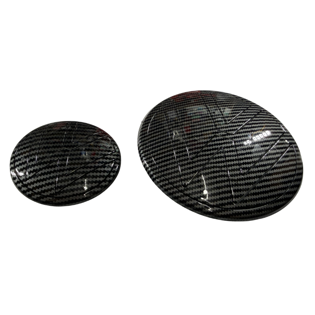 Volkswagen Virtus Replacement Logo Set | Full Carbon Fiber Finish