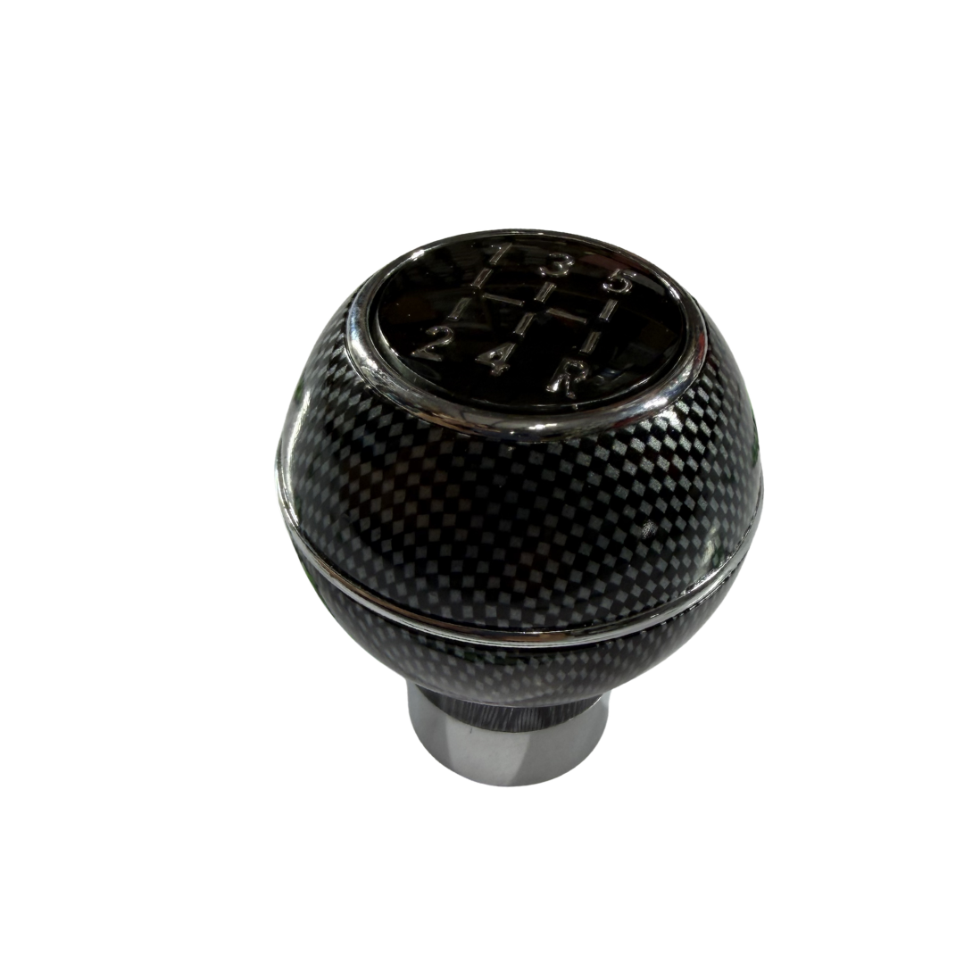 Round Carbon Fiber Gear Shift Knob | Universal Manual Fit