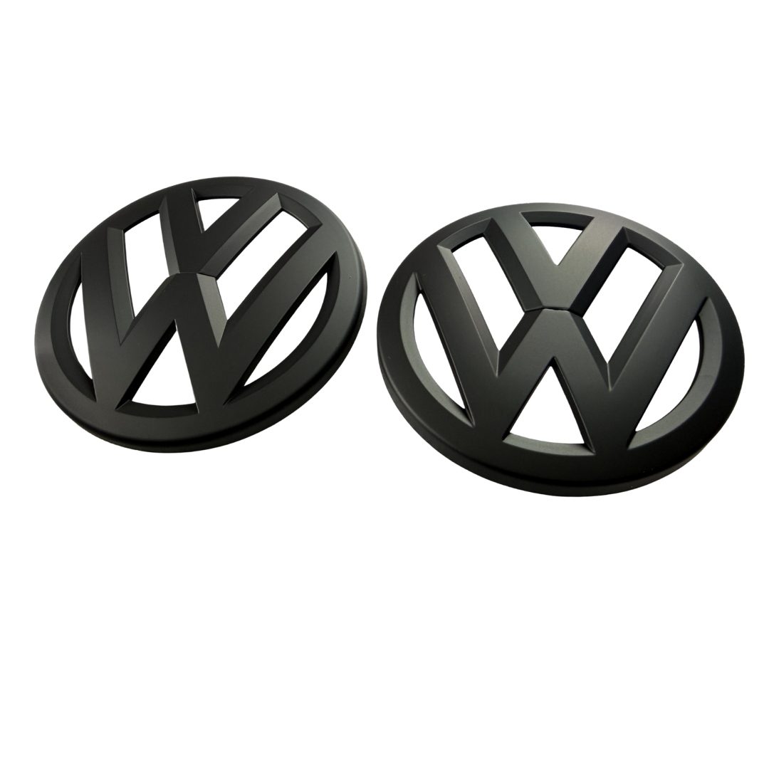 Volkswagen Polo Matte Black Replacement Logo Emblem | Front & Rear Badge