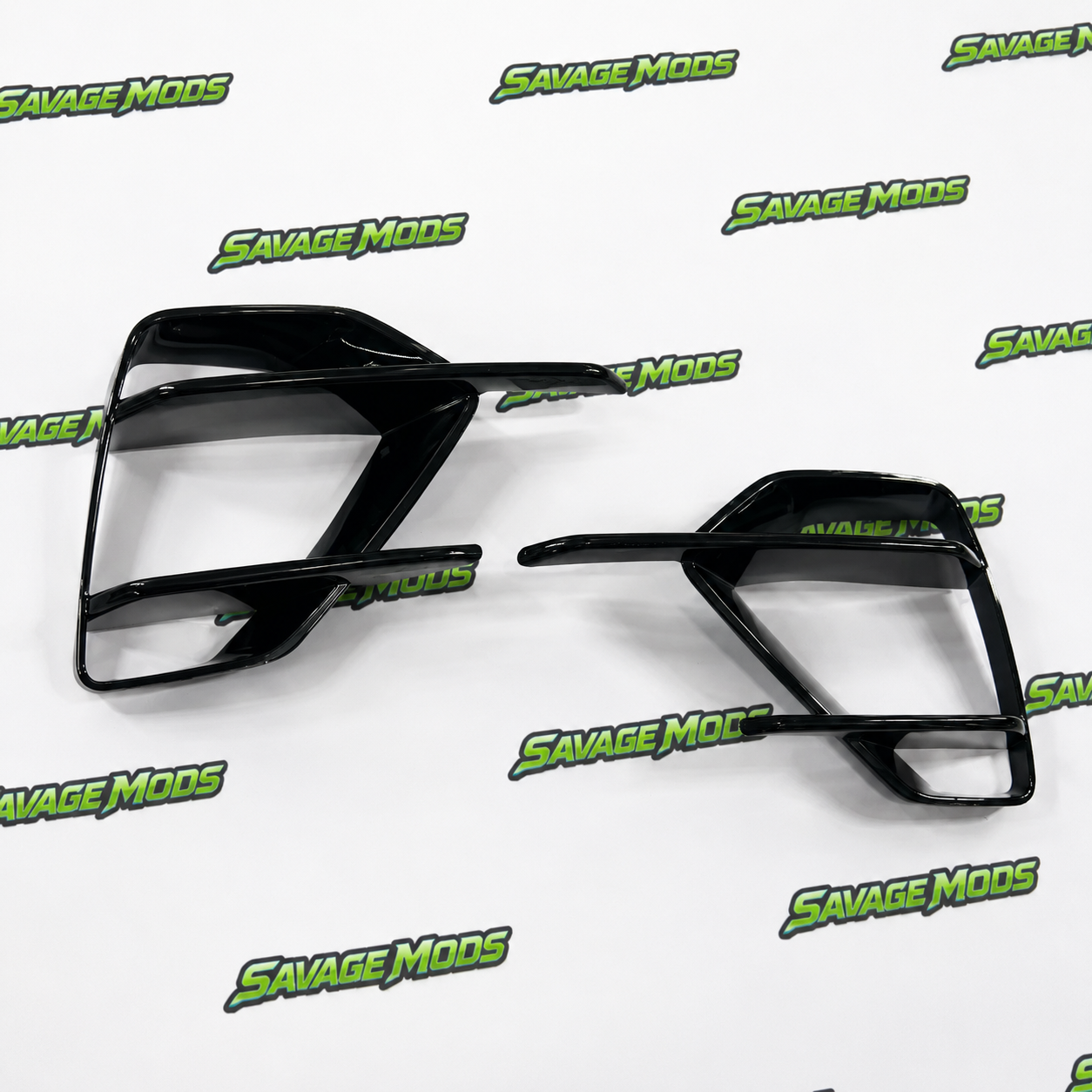 VW Virtus Fog Lamp Covers | Gloss Black 2-Piece Set