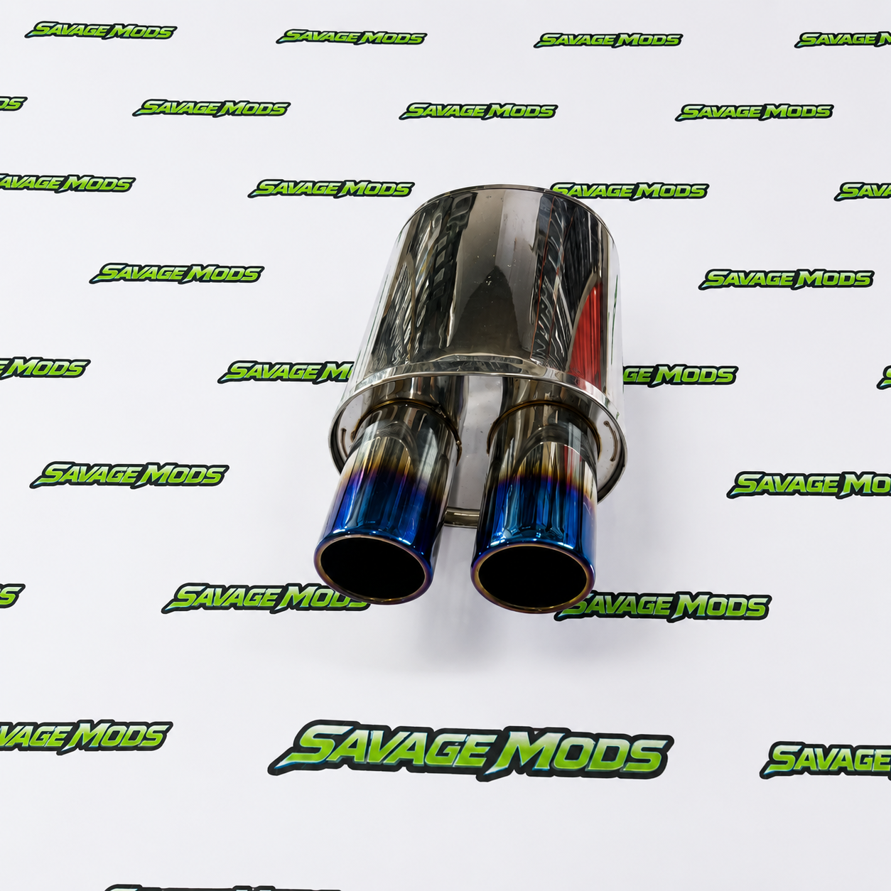 HKS Style Dual Free Flow Exhaust Tip | Titanium Finish