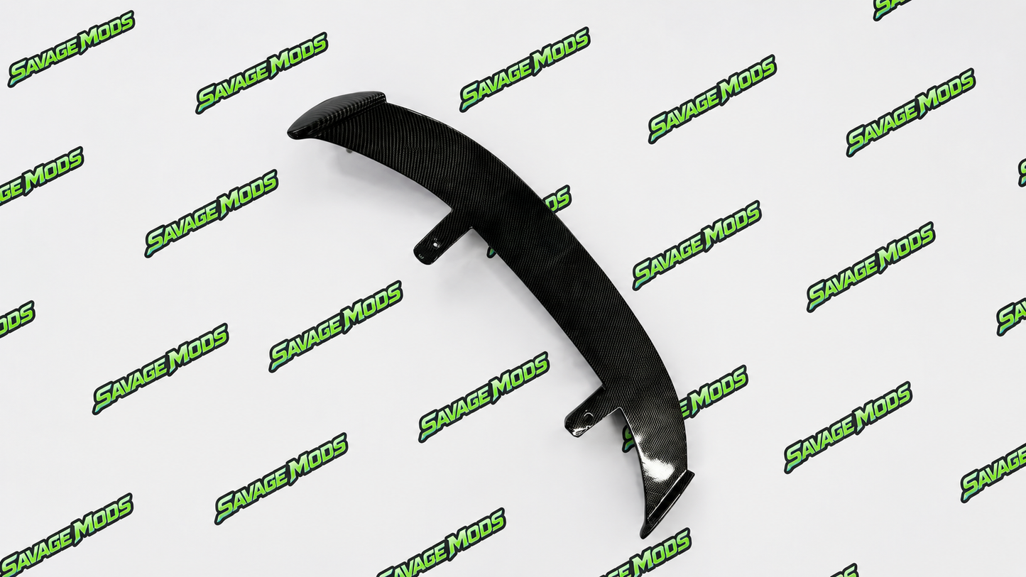 Universal hatchback spoiler carbon fiber