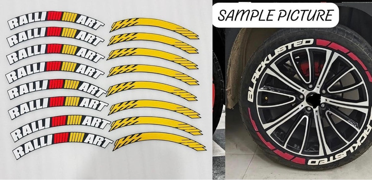 Rally Art Tyre Stickers | Universal Car Styling