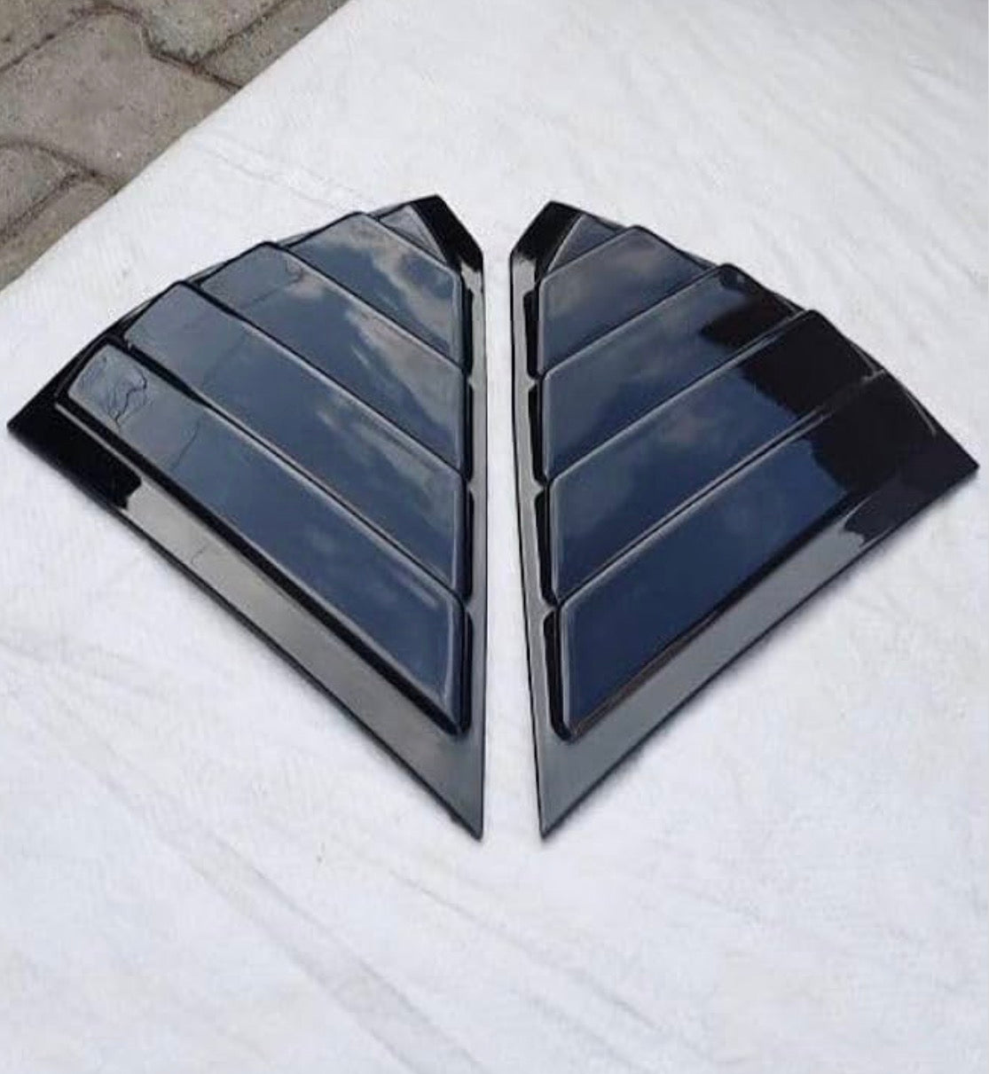 Maruti Fronx Window Louvers | Gloss Black