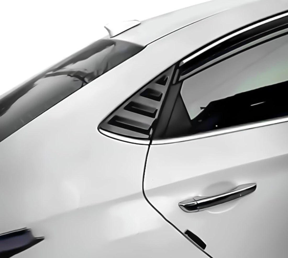 Hyundai Verna Quarter Window Louvers | 2017–2022 | Gloss Black