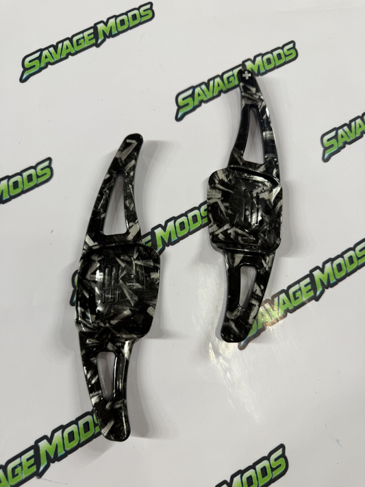Volkswagen Virtus Carbon Paddle Shifter Extensions | Forged Carbon ABS