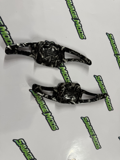 Volkswagen Virtus Carbon Paddle Shifter Extensions | Forged Carbon ABS