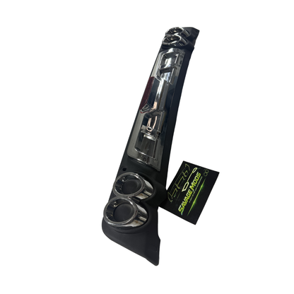 Black ABS Plastic car rear diffuser with alpha led, Vehicle Model: Alto 800
