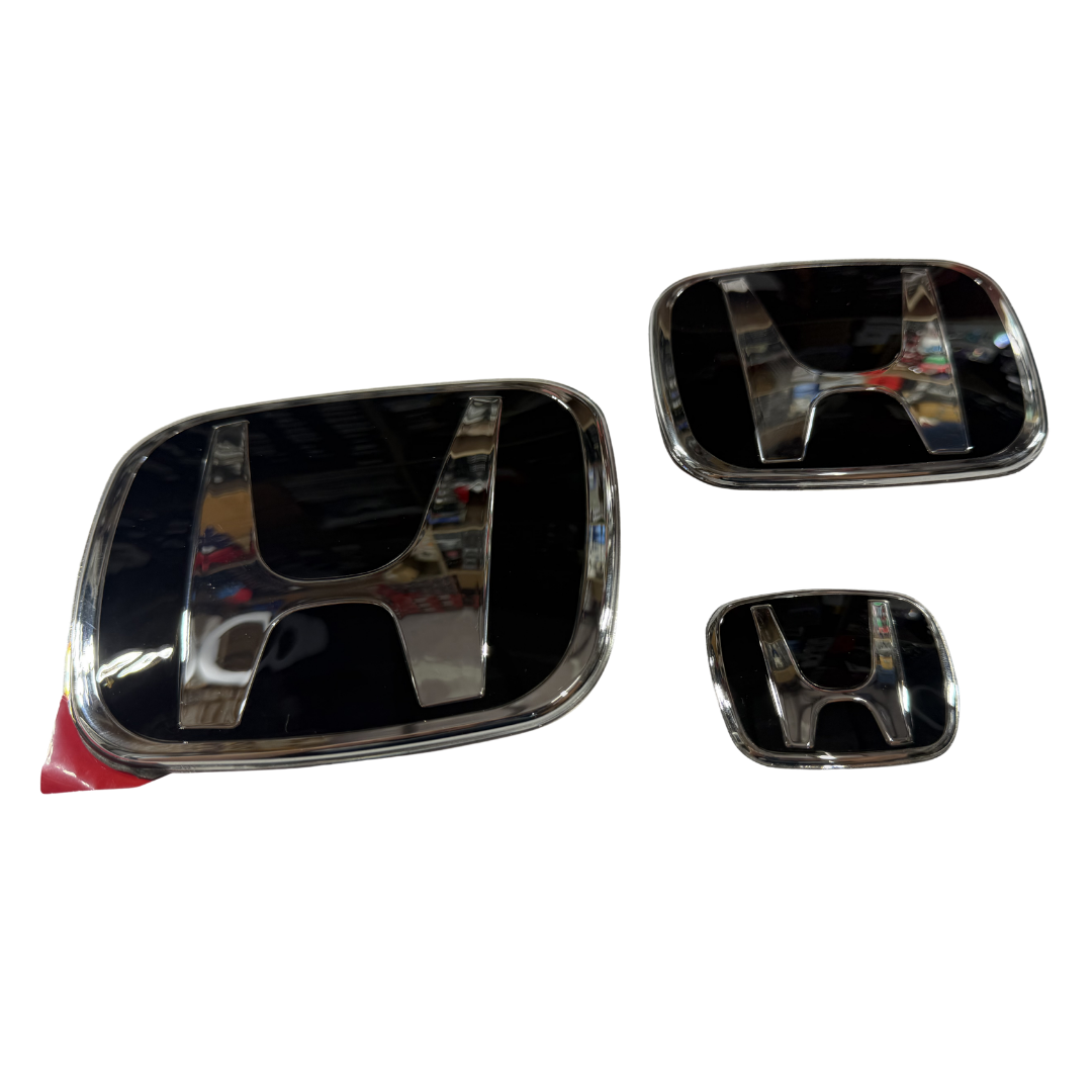 Honda JDM Type R Emblems (Set of 3) | Aftermarket Replacement Logos