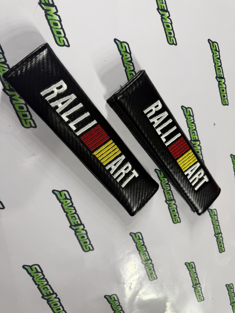 Ralliart Seat Belt Shoulder Pads | Universal Comfort Cushion
