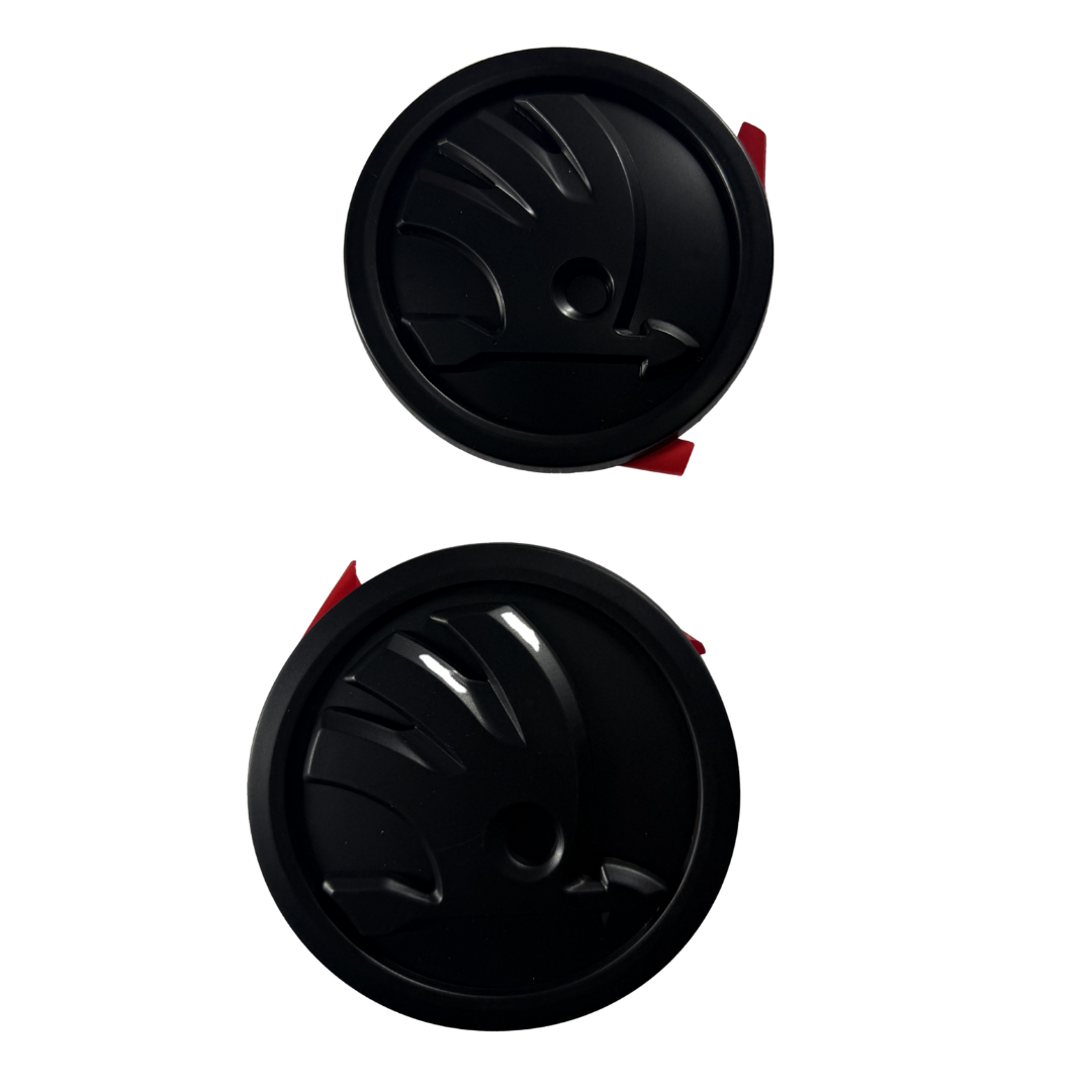 Skoda Replacement Logo Set | Matte Black