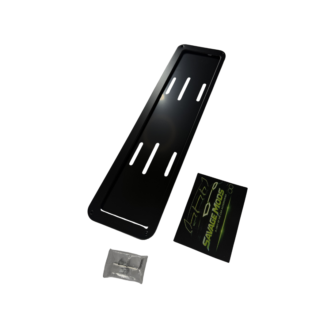 Metal Car Number Plate Frame | Premium matt black Styling