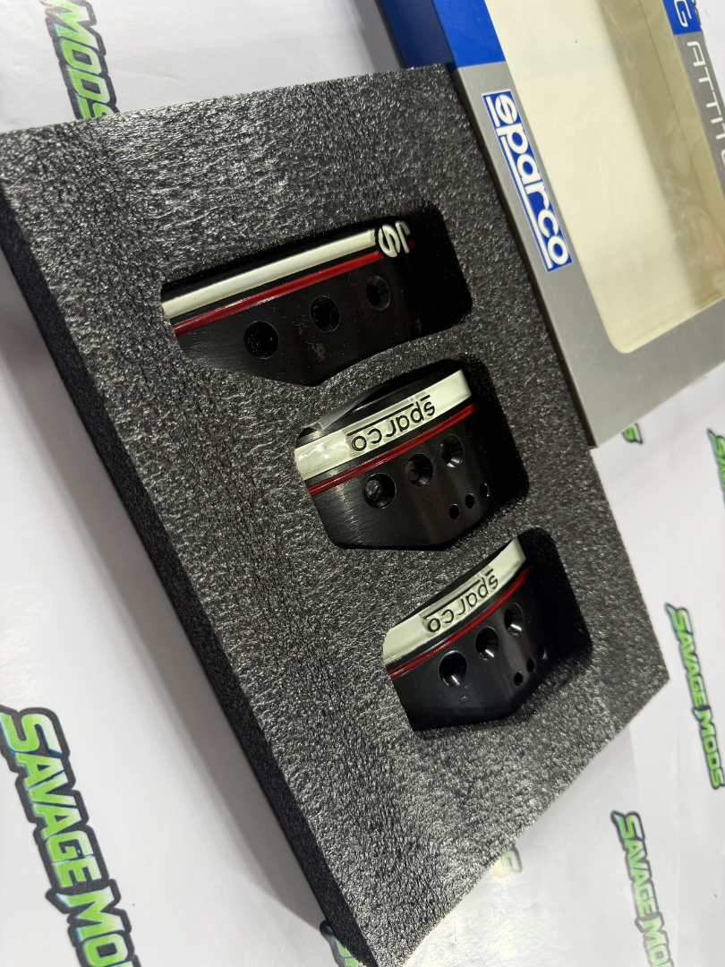 Sparco Style Pedal Kit | Manual Transmission Aluminum Racing Set