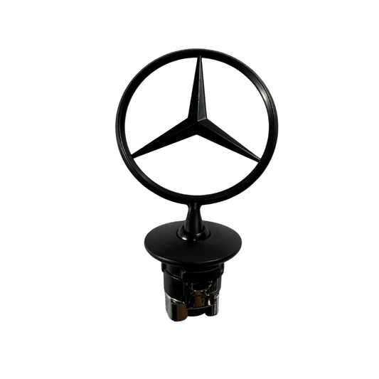 Mercedes-Benz Black Hood Logo Emblem | Bonnet Star Replacement Badge