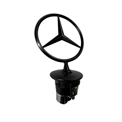 Mercedes-Benz Black Hood Logo Emblem | Bonnet Star Replacement Badge