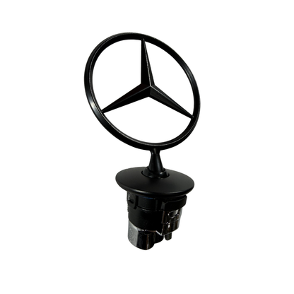 Mercedes-Benz Black Hood Logo Emblem | Bonnet Star Replacement Badge
