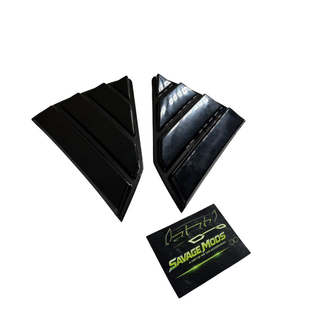 Kia Seltos Rear Window Louvers | Premium ABS Vent Shades