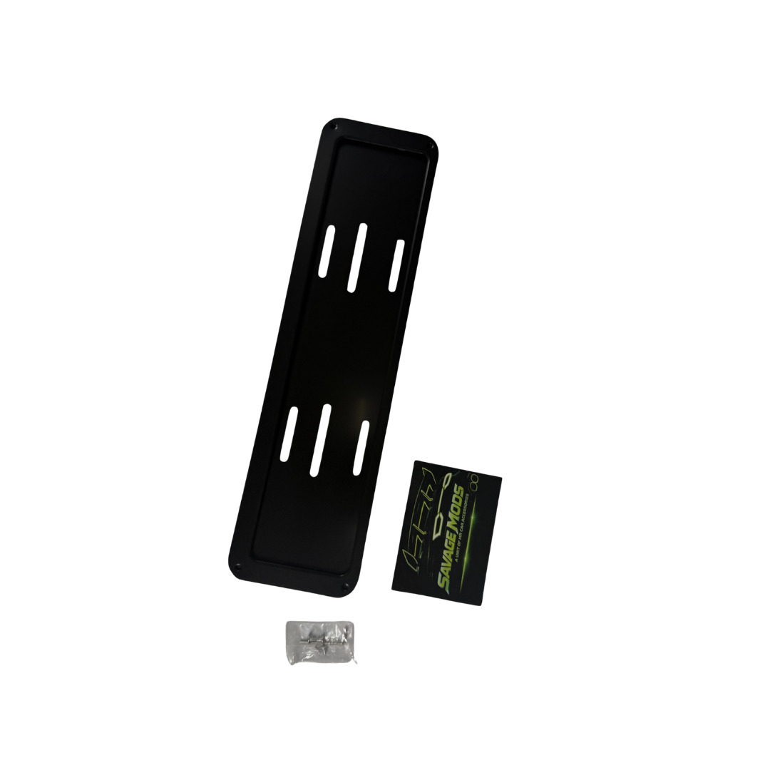 Metal Car Number Plate Frame | Premium matt black Styling