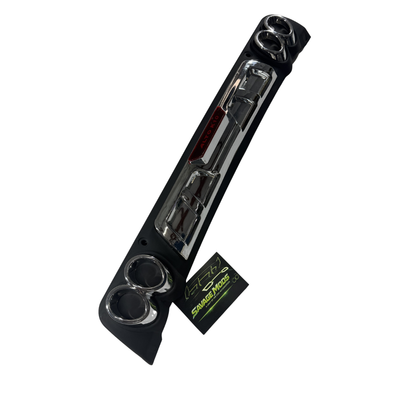 Black ABS Plastic car rear diffuser with alpha led, Vehicle Model: Alto 800