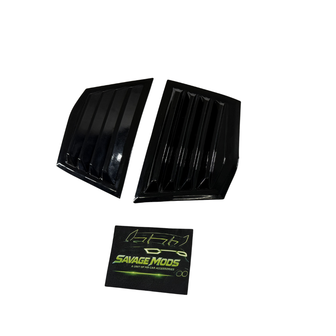 Honda City Window Louvers Glossy Black | Compatible With 2014-2019 Models
