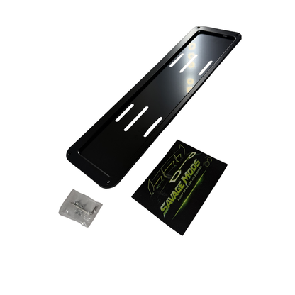 Metal Car Number Plate Frame | Premium matt black Styling