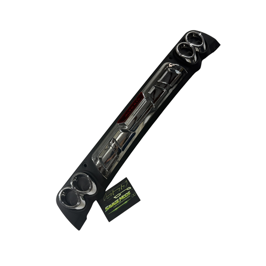 Black ABS Plastic car rear diffuser with alpha led, Vehicle Model: Alto 800