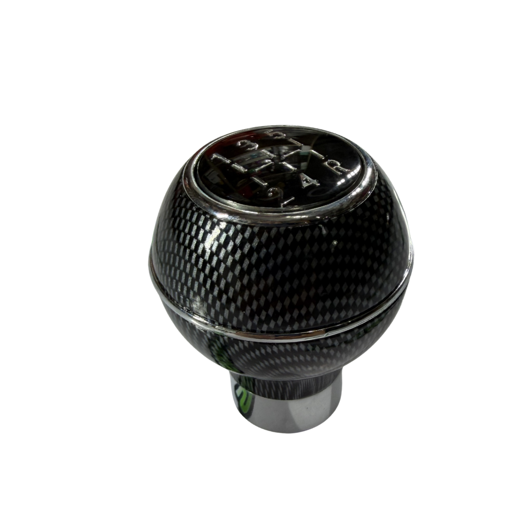 Round Carbon Fiber Gear Shift Knob | Universal Manual Fit
