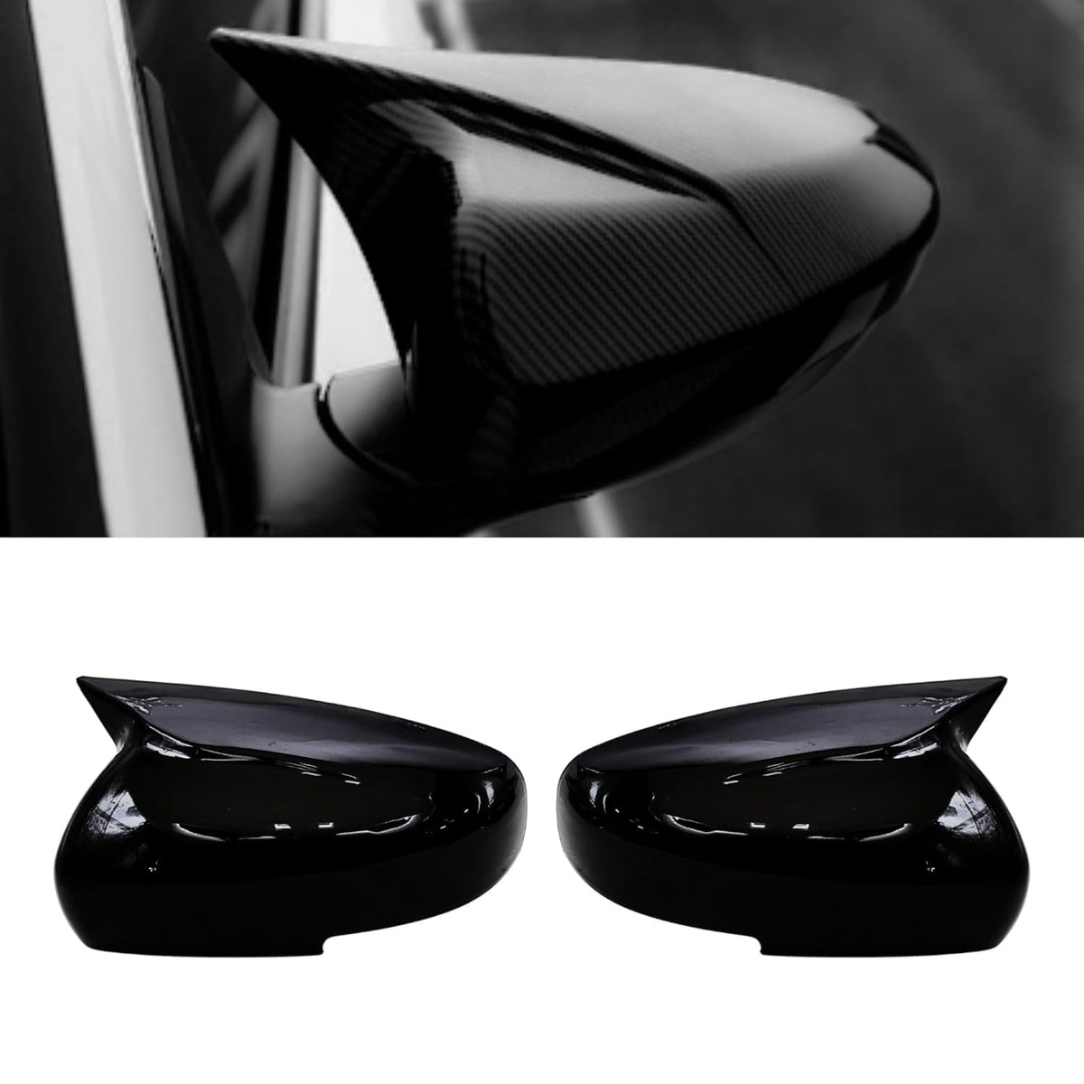Batman Side Mirror Cover For Swift, Baleno, Glanza, Dzire, Ciaz, Fronx, Taisor, Wagon-R, Celerio, Ignis, S-Presso, Alto K10