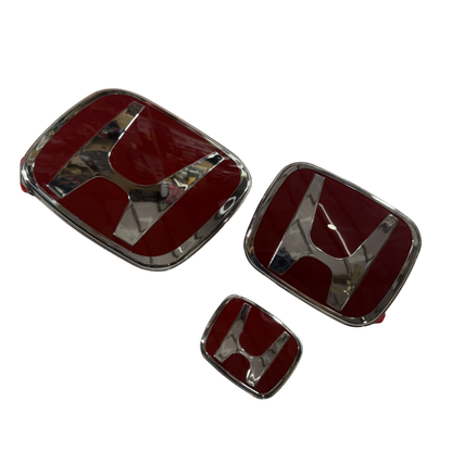 Honda JDM Type R Emblems (Set Of 3) | Aftermarket Replacement Logos