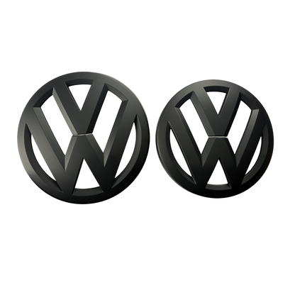 Volkswagen Polo Matte Black Replacement Logo Emblem | Front & Rear Badge