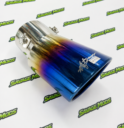 HKS Burnt Finish Single Exhaust Tip | Premium Tip (Round & Oval Outlet)