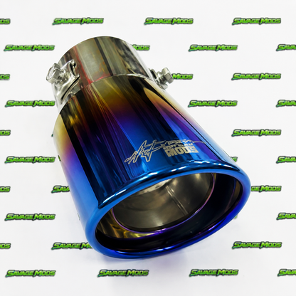 HKS Burnt Finish Single Exhaust Tip | Premium Tip (Round & Oval Outlet)