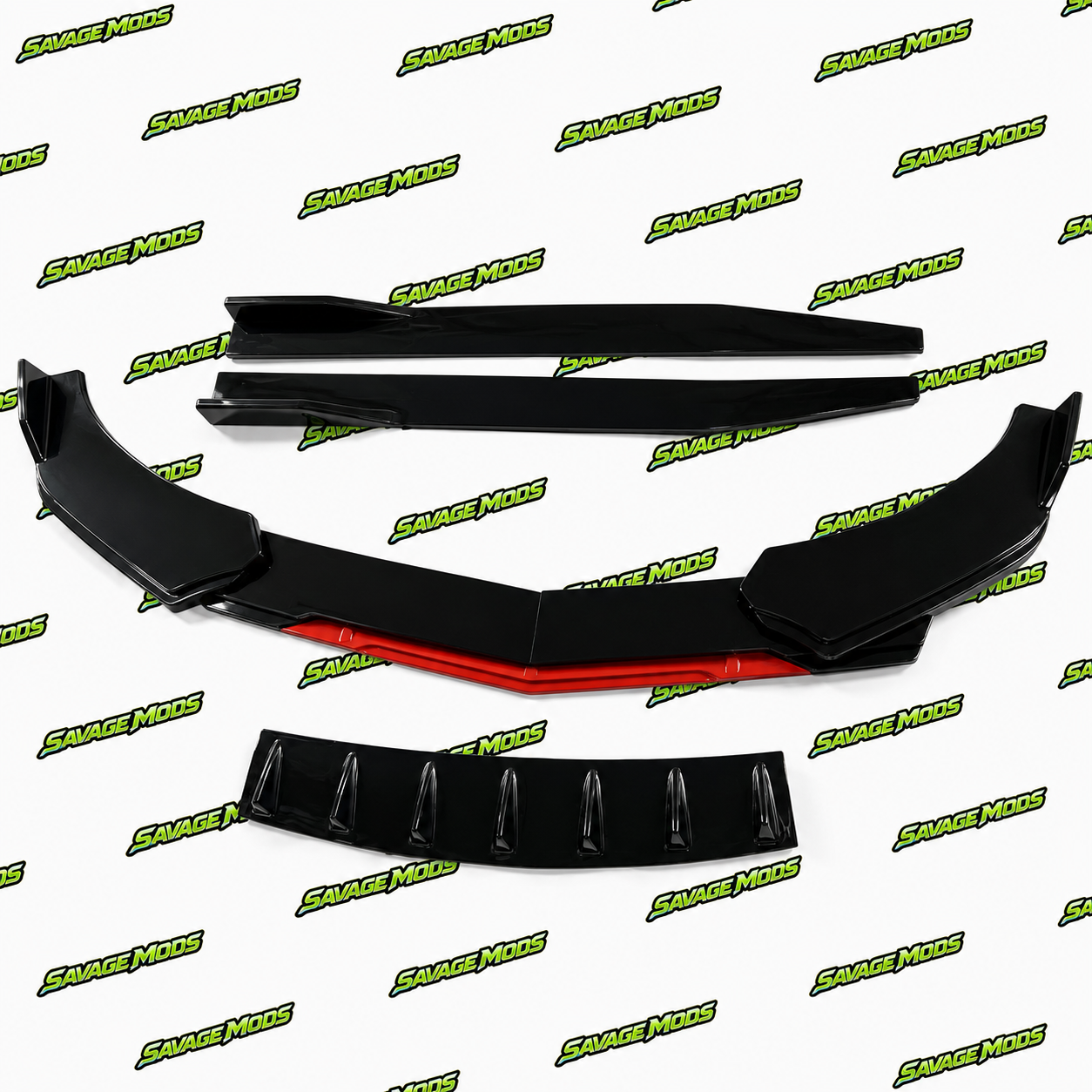 6-Piece Splitter & 7-Fin Diffuser Kit | Complete Aero Package