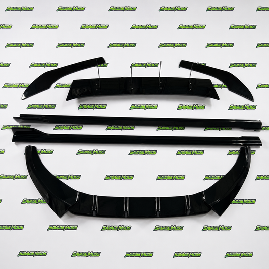 Virtus Slavia dedicated front and side splitter with 4 fin diffuser combo