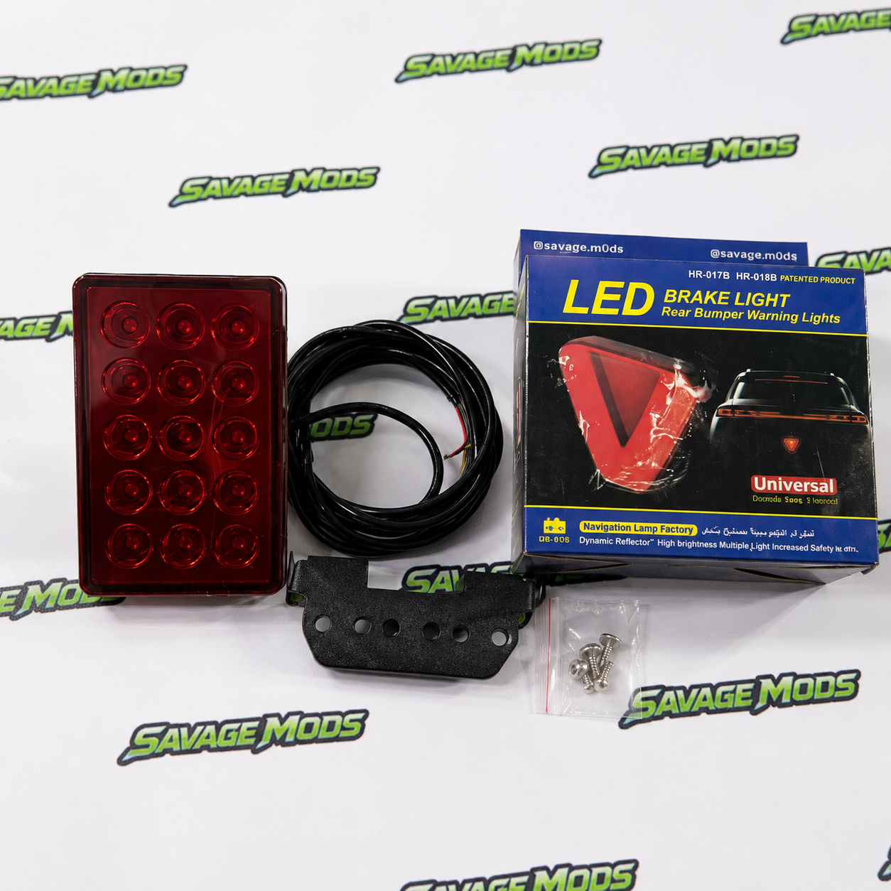 15-LED F1 Style Rear Brake Light | Universal Red LED