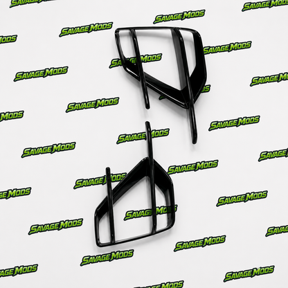VW Virtus Fog Lamp Covers | Gloss Black 2-Piece Set