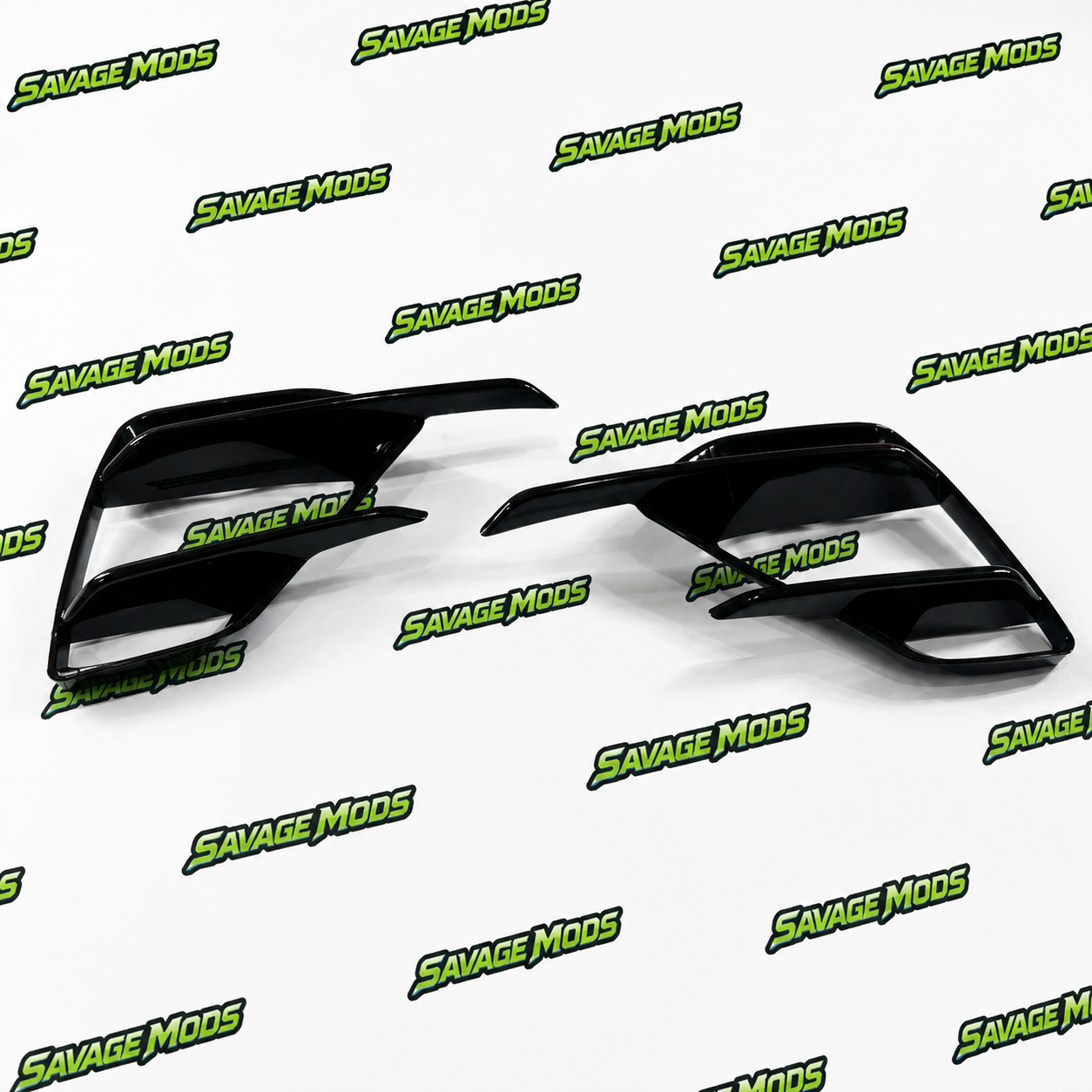 VW Virtus Fog Lamp Covers | Gloss Black 2-Piece Set