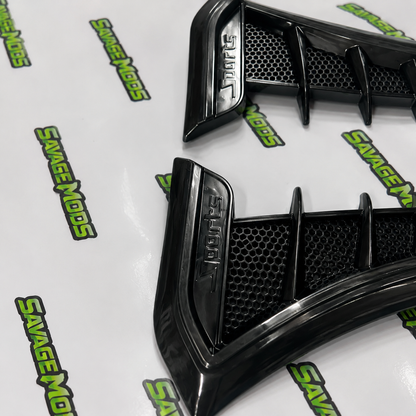 Universal Fender Side Vents | Black Decorative Air Flow Intakes