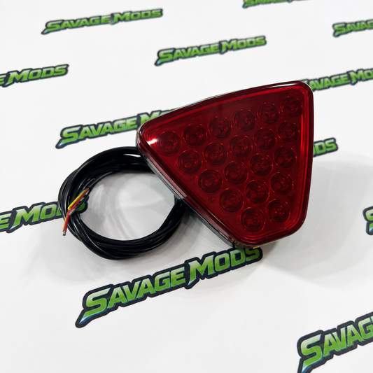 F1 Triangular LED Rain Flasher | Universal Rear Brake Light