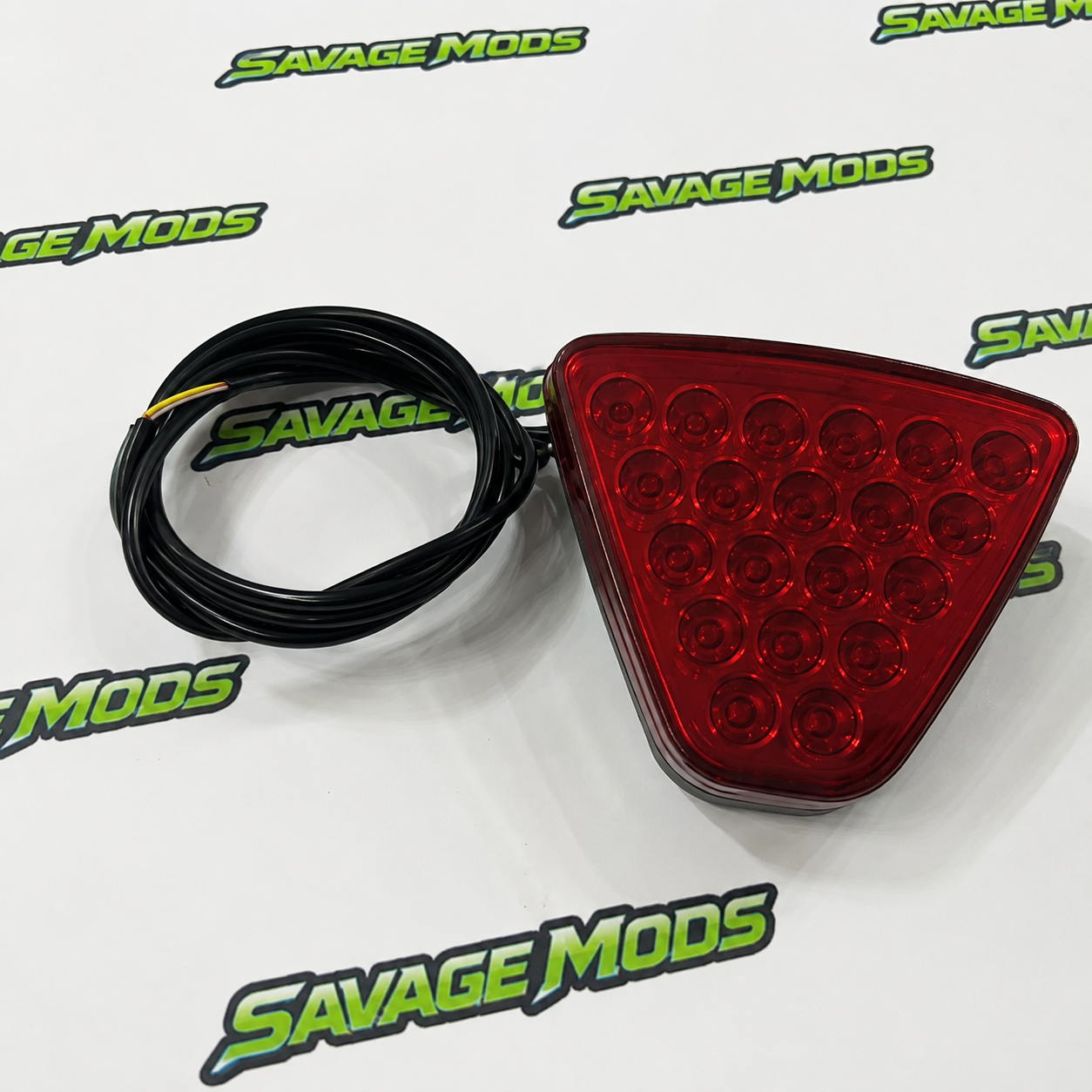 F1 Triangular LED Rain Flasher | Universal Rear Brake Light