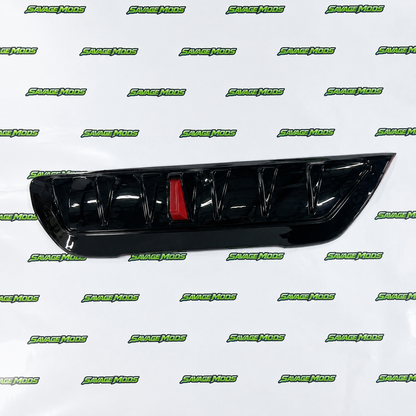 Suzuki Fronx Rear 6 Fin Diffuser with F1 LED Light | Sporty Rear Bumper Diffuser for Fronx