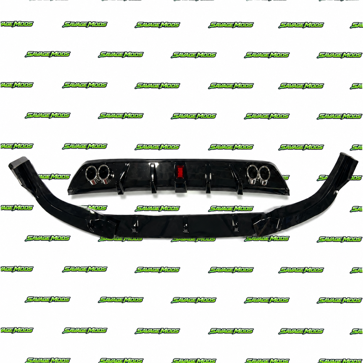 Hyundai Verna Splitter & Diffuser Combo | Aftermarket Sporty Upgrade Fits For 2023+ Models