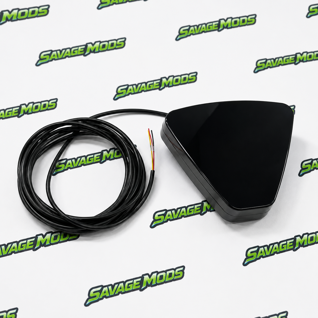 F1 Triangular Matrix LED Rain Flasher | Smoked Finish High-Visibility Smoke