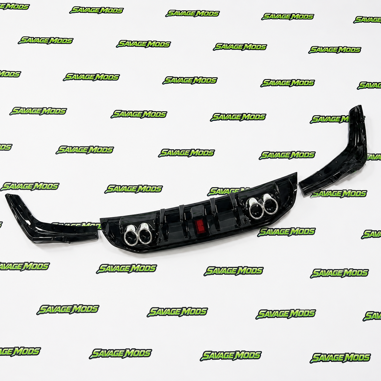Hyundai Verna (2021–Onwards) F1-Style Rear Diffuser With LED | ABS