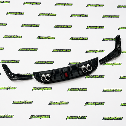 Hyundai Verna (2021–Onwards) F1-Style Rear Diffuser With LED | ABS