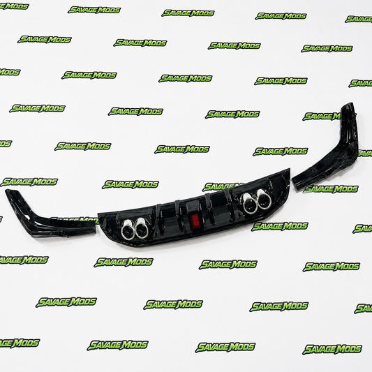 Hyundai Verna (2021–Onwards) F1-Style Rear Diffuser With LED | ABS