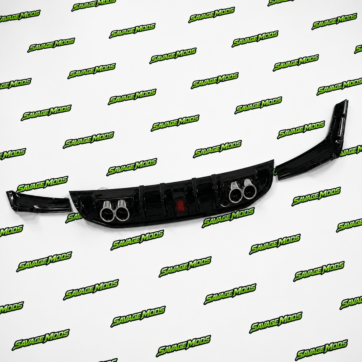 Hyundai Verna (2021–Onwards) F1-Style Rear Diffuser With LED | ABS
